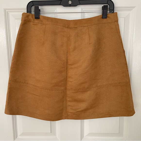 LC Lauren Conrad Lace Up Front Faux Suede Skirt - Picture 8 of 12